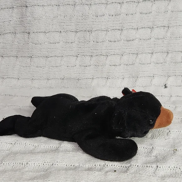 🕸Vintage Blackie Bear Ty Beanie Baby Original 1993 Series